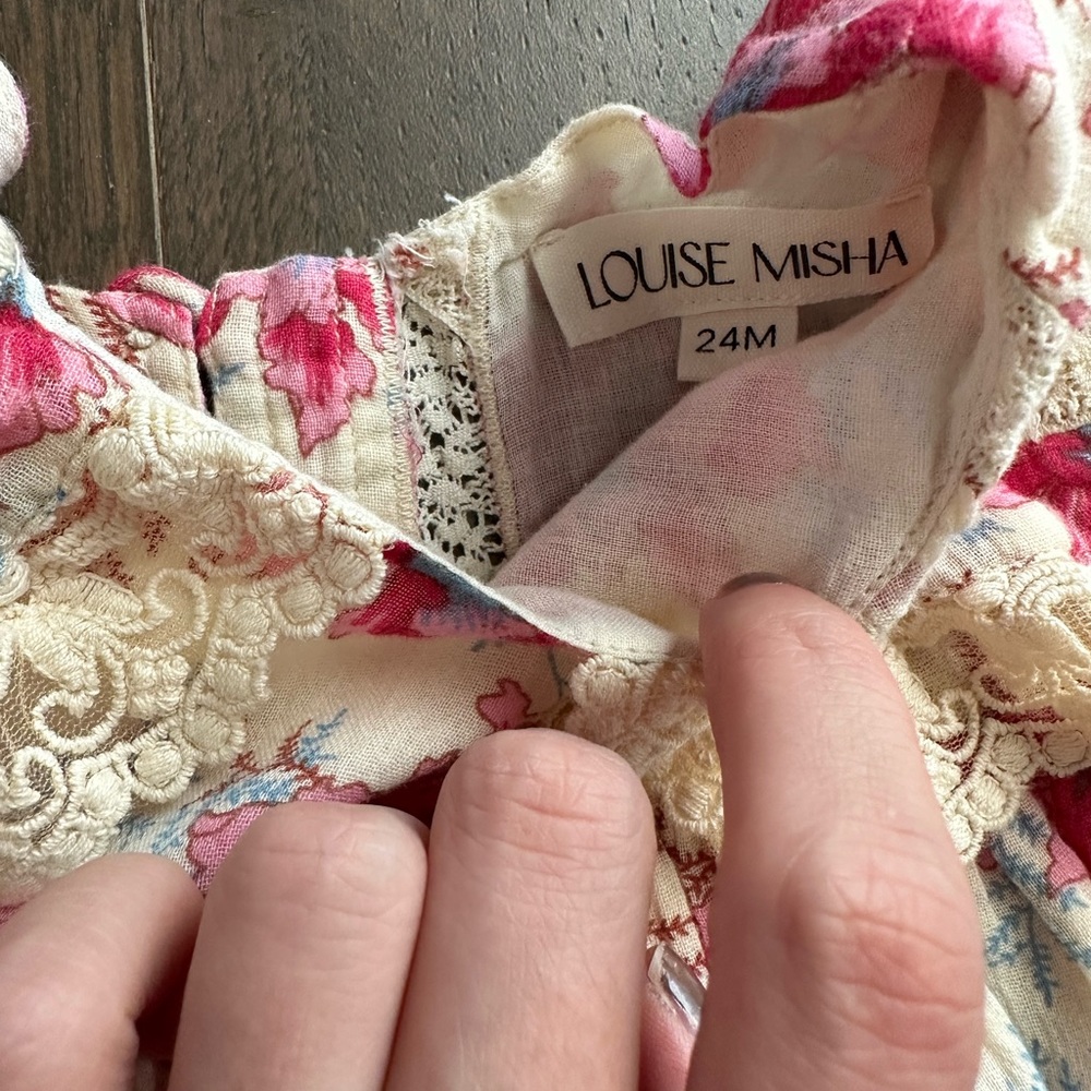 Louis Misha floral dress 24month - Picture 4 of 5
